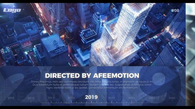 简洁优雅企业时间线动画素材库精选AE模板