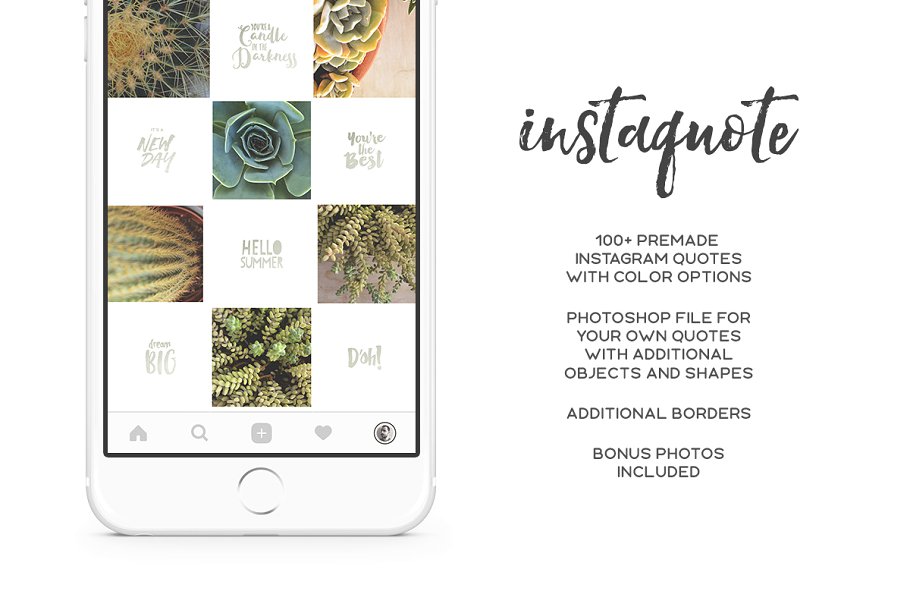 Instagram社交媒体引语文本图层 InstaQuote!插图