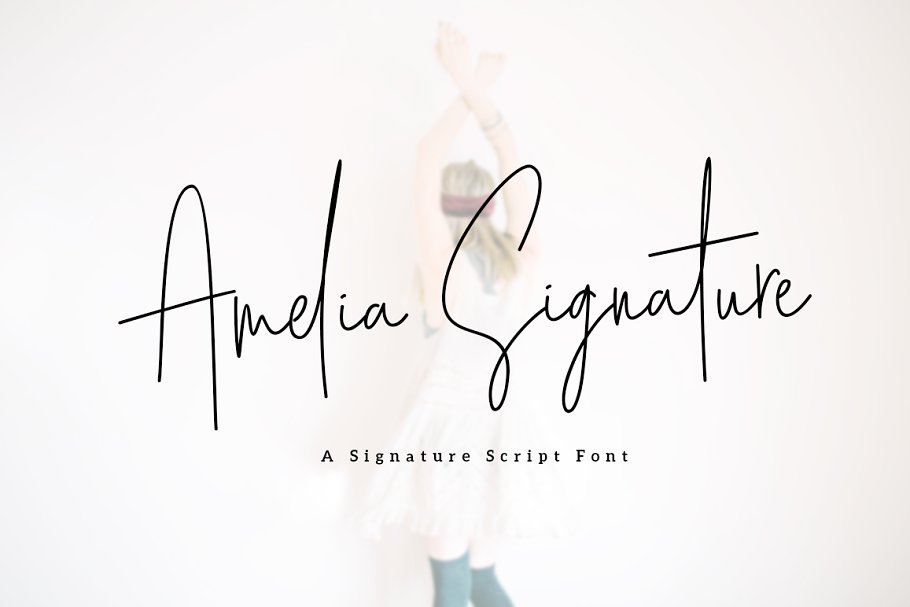 Amelia Signature Font素材之家精选英文字体