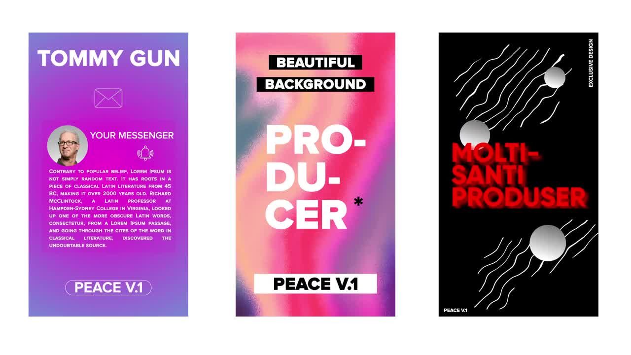 很酷的和平创意动画素材库精选AE模板