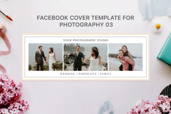Facebook封面摄影照片模板素材库精选03 Facebook Cover Template for Photography 03