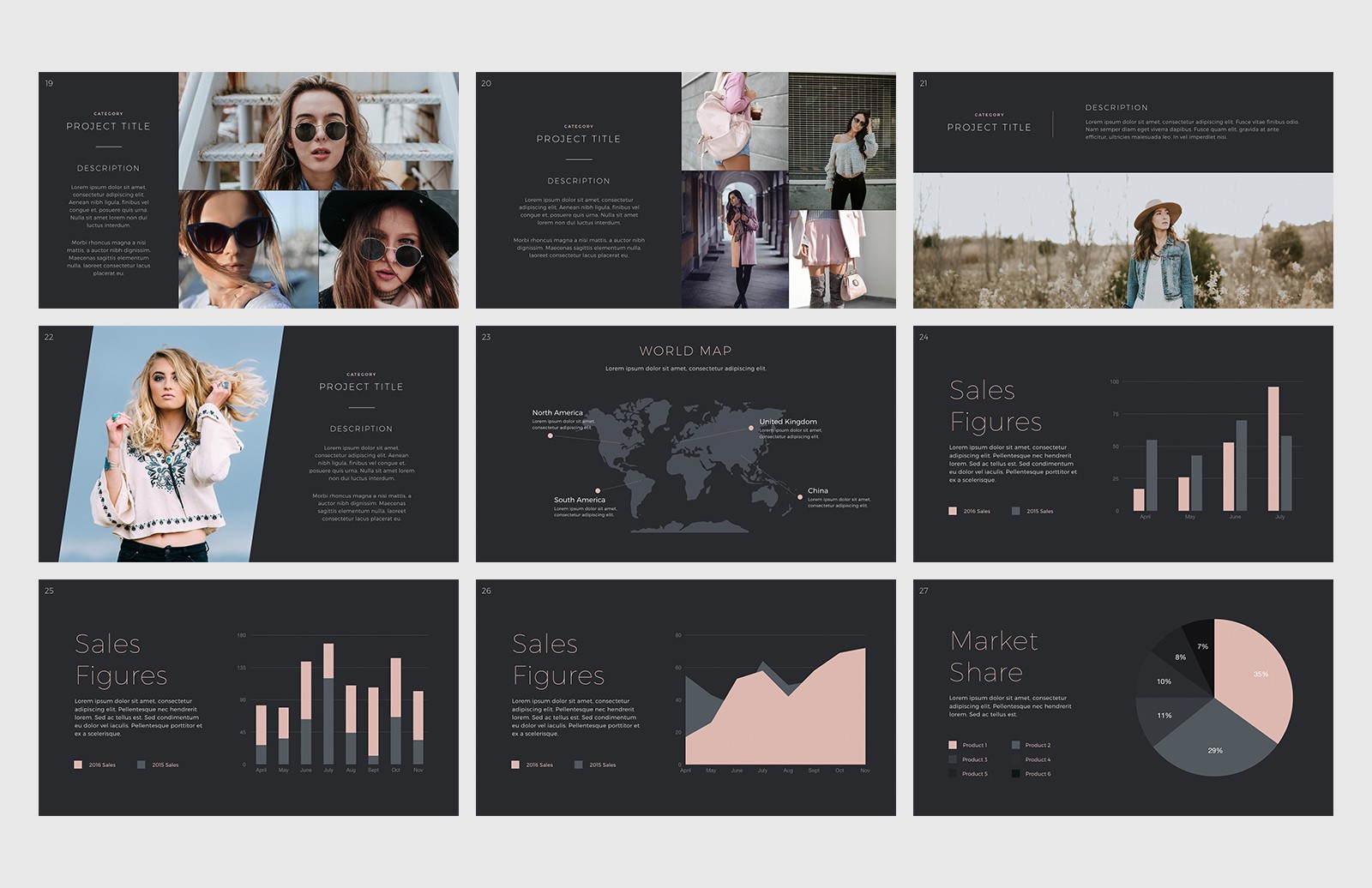 时尚主题 PPT&Keynote 幻灯片模板 Mode Keynote Presentation Template插图(3)