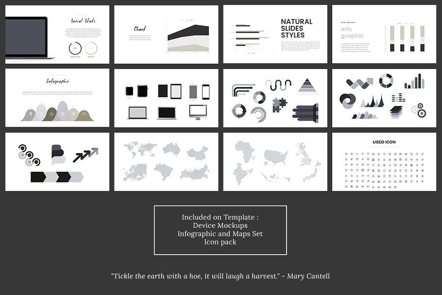 Lookbook风格植物主题Powerpoint模板 FYLORA Lookbook Powerpoint Template插图(8)