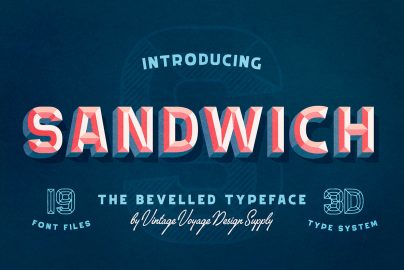 Sandwich Font Family素材之家精选英文字体