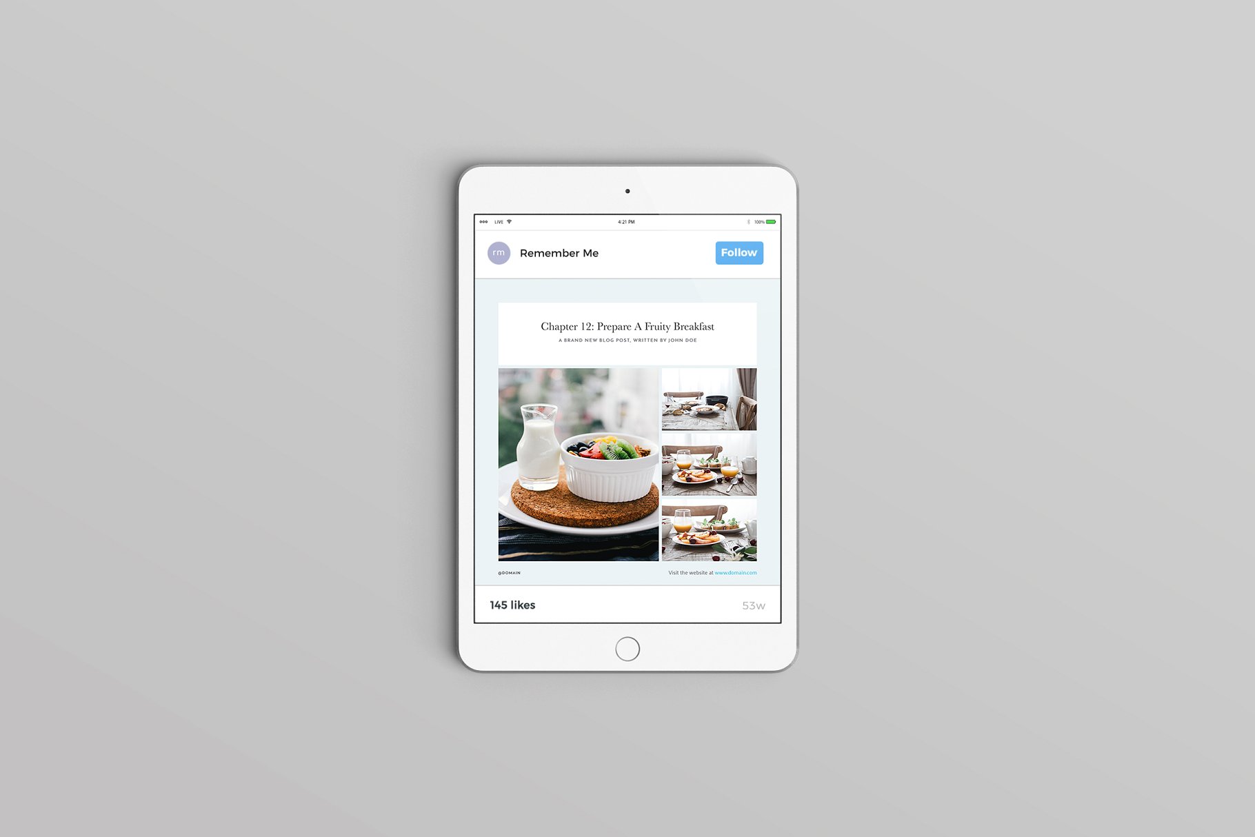 美食主题社交媒体贴图模板素材库精选 Prague Social Media Templates插图(1)