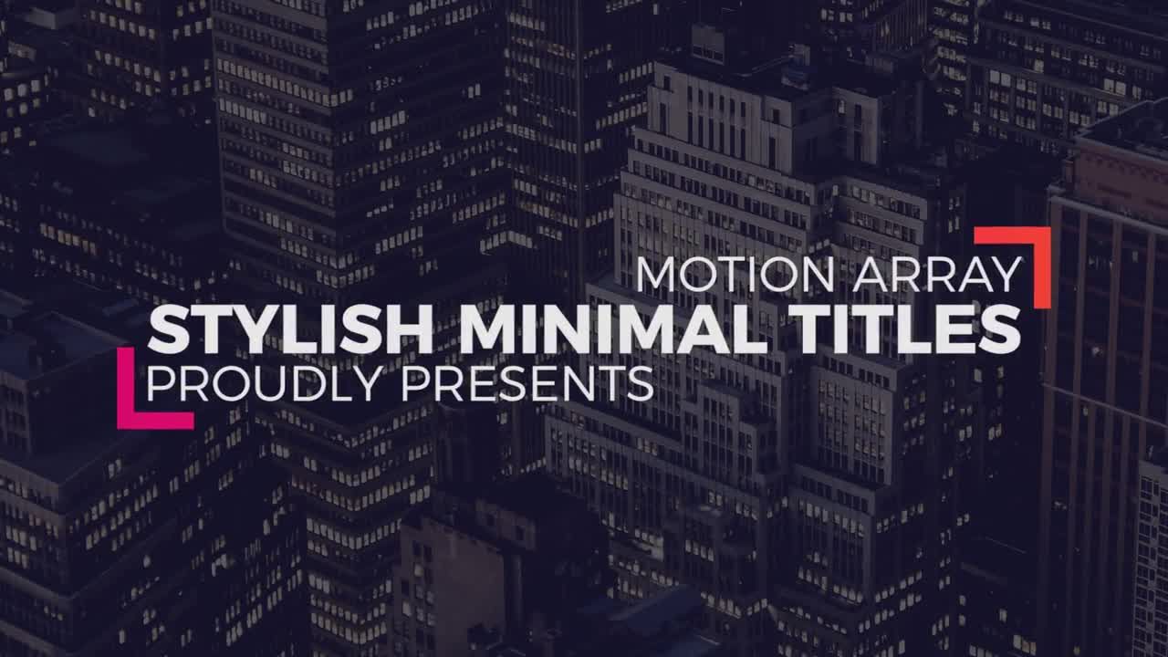 15个清新干净和专业动画标题素材库精选pr模板