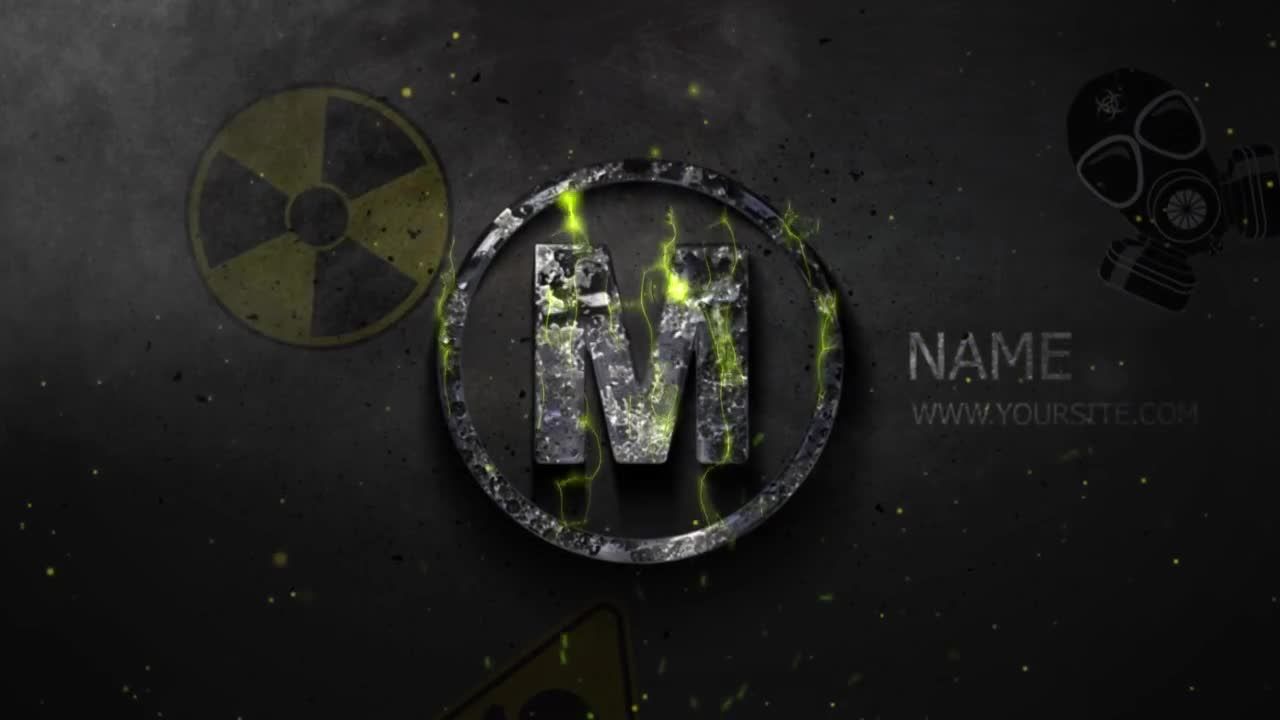 具有粒子和烟雾云的可溶解徽标展示素材库精选AE模板