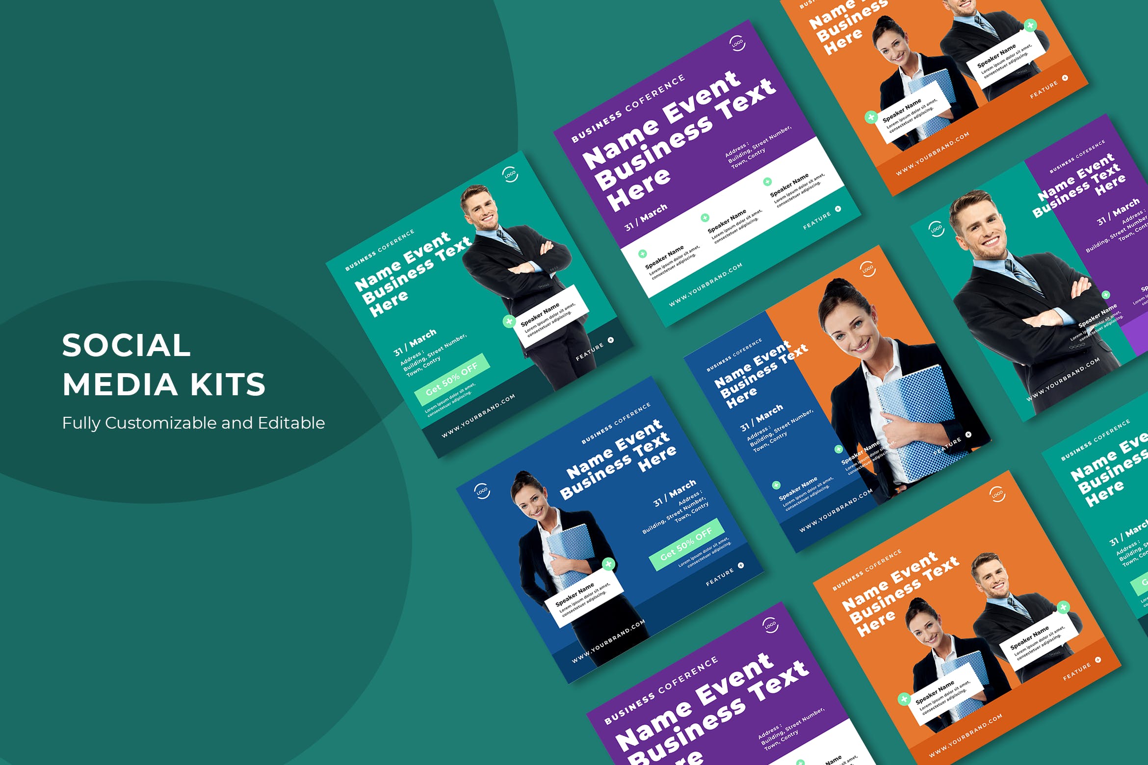 演讲会议/讲座活动社交宣传设计素材v71 SRTP – Social Media Kit.71插图