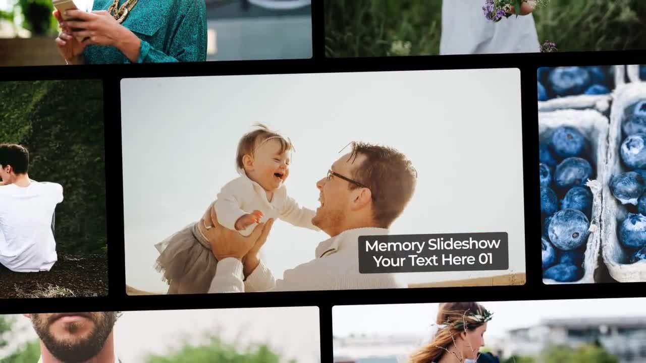 温馨浪漫回忆幻灯片素材库精选PR模板