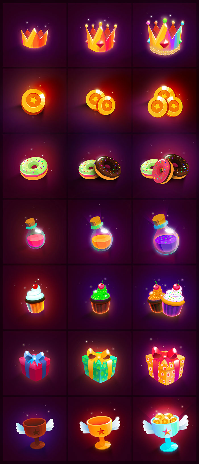 多彩的游戏类图标源文件下载[PSD,Affinity]插图