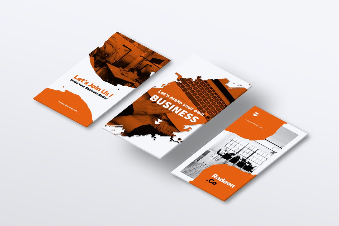 创意笔刷图形Instagram品牌故事推广设计模板素材库精选 RADEON Creative Agency Instagram Stories插图(2)