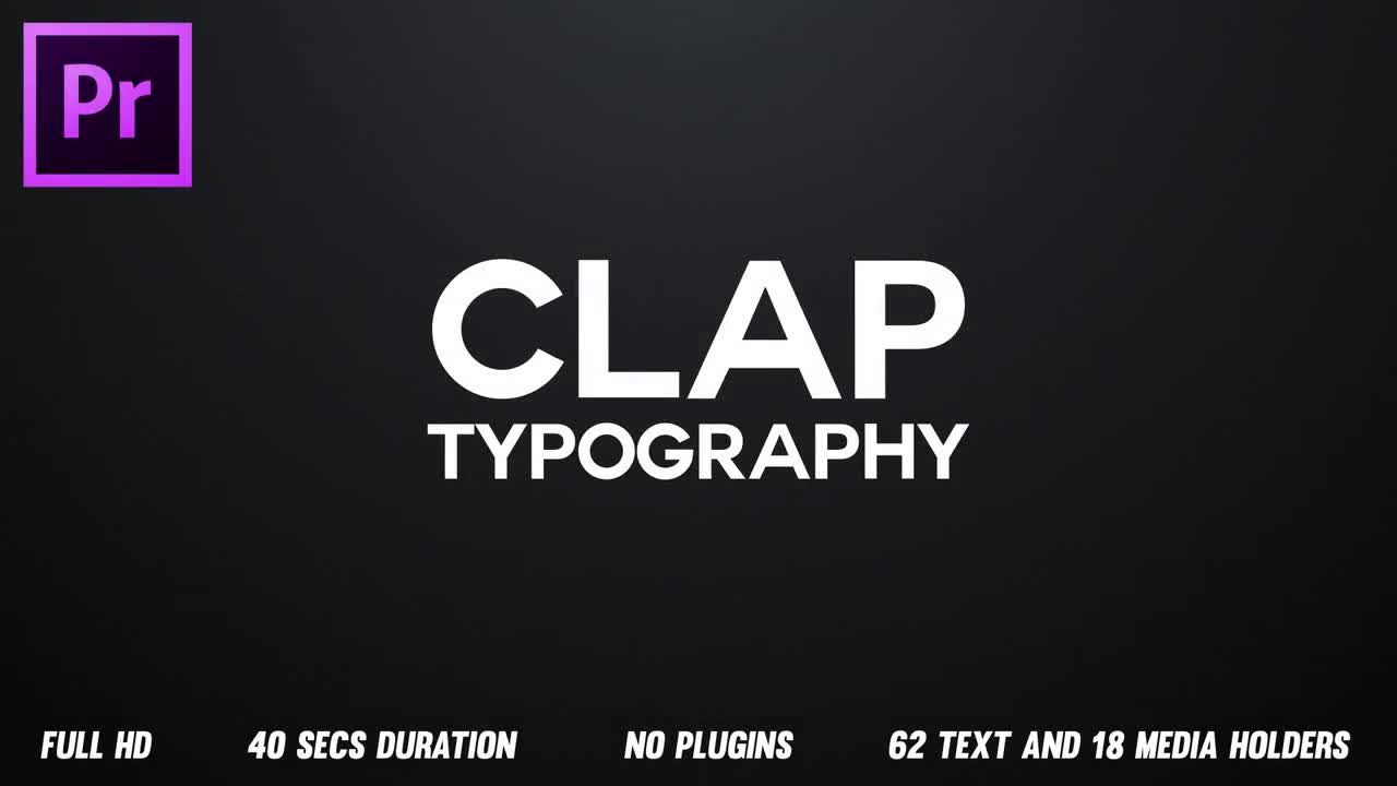 有节奏的标题排版转场效果素材库推荐PR模板