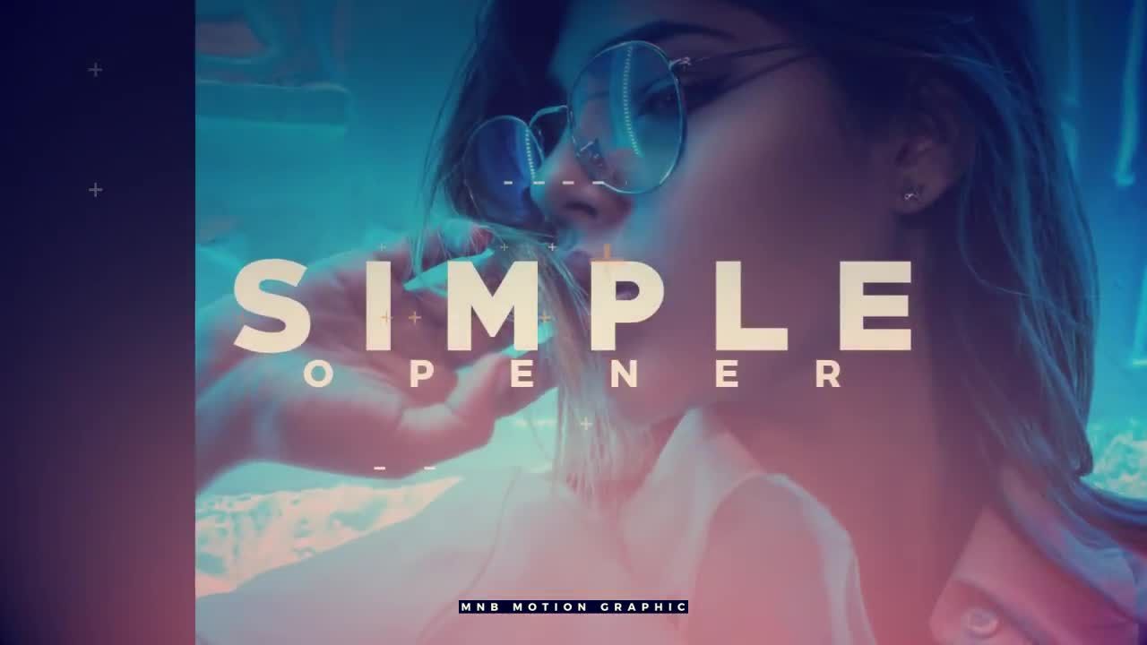 简单的广告开场白素材库精选AE模板