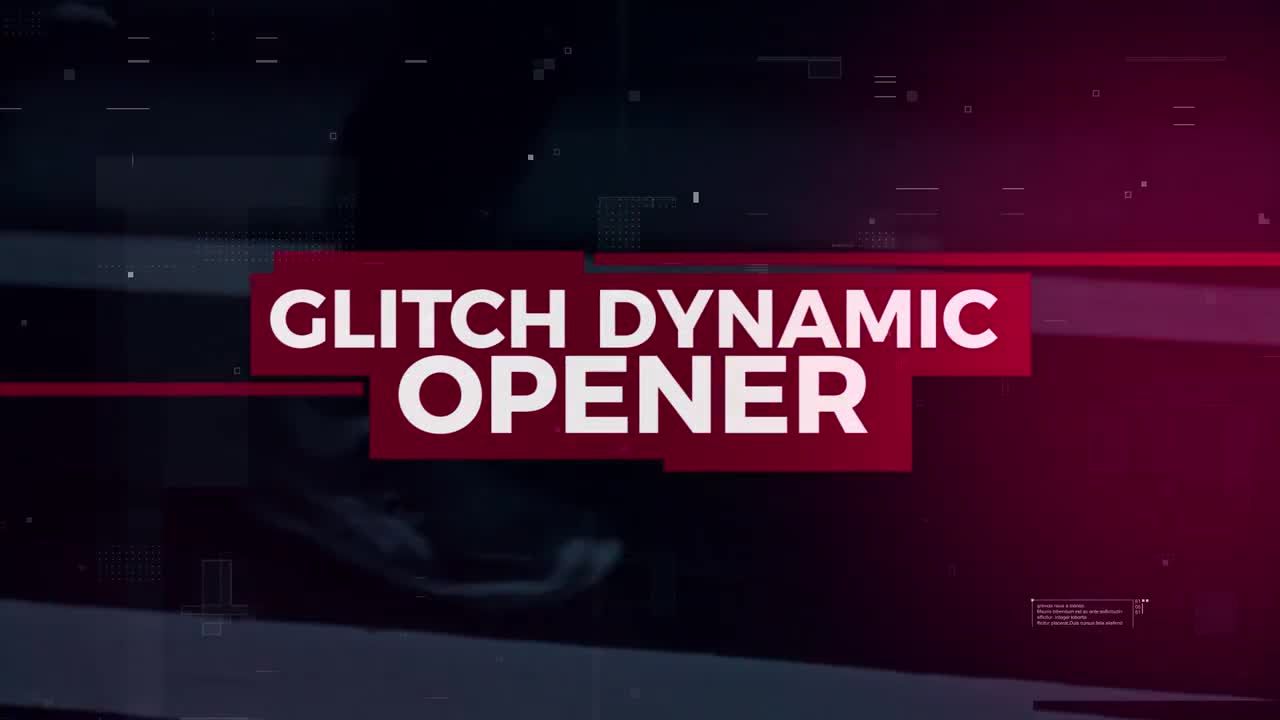 超酷的动感失真开场素材库推荐PR模板