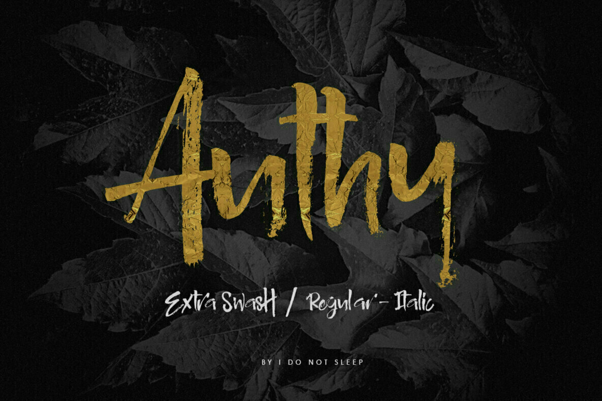 Authy Font Family素材之家精选英文字体