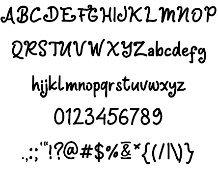 Derbie & Cuttie Demo font插图3