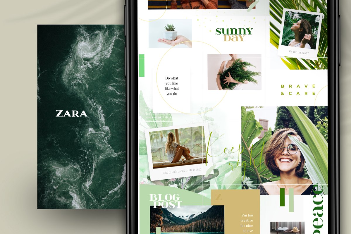 独特优雅的Instagram社交媒体拼图模板素材库精选 Zara – Instagram puzzle [psd]插图(5)