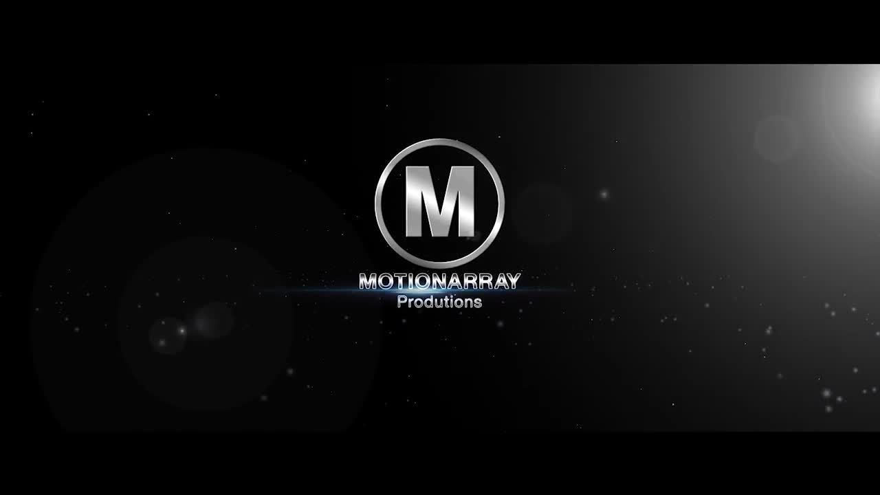 黑暗光晕粒子动态logo展示素材库精选AE模板