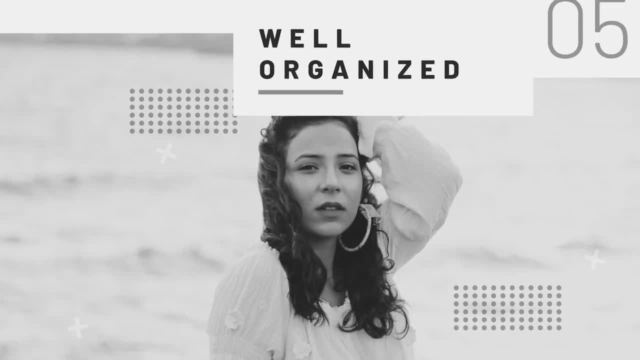 现代设计的清洁幻灯片素材库精选AE模板