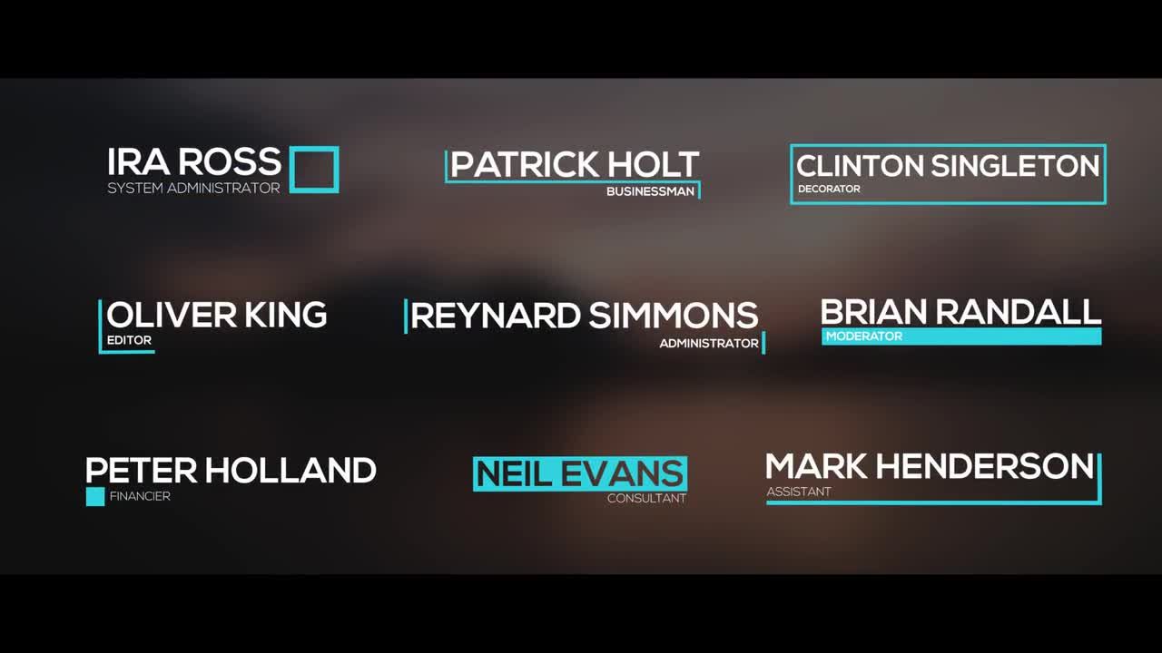 9个时尚全屏幕标题动画素材库推荐PR模板