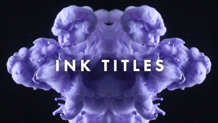 精美时尚的油墨标题素材库精选AE模板
