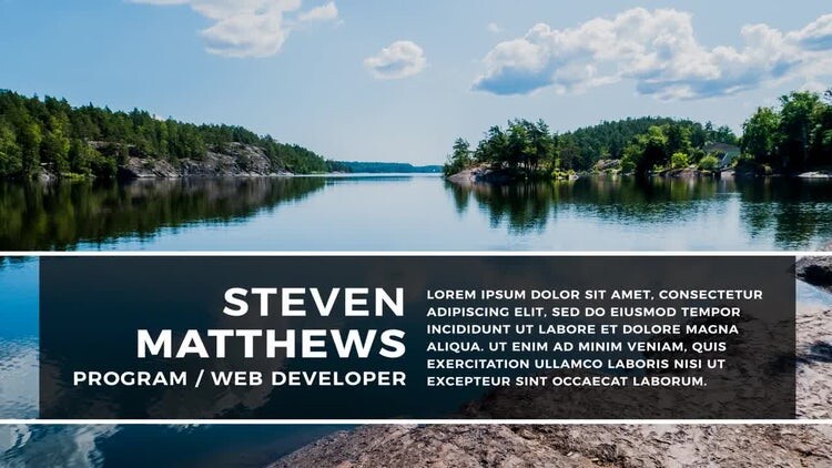 10个简约大气的文本动画素材库精选AE模板