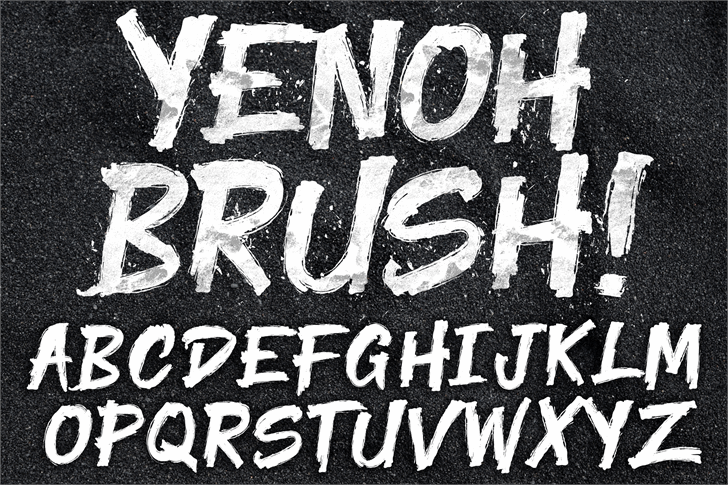 Yenoh Brush font插图 Yenoh Brush font插图