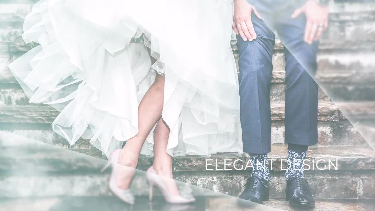 漂亮的4k婚礼幻灯片素材库精选AE模板