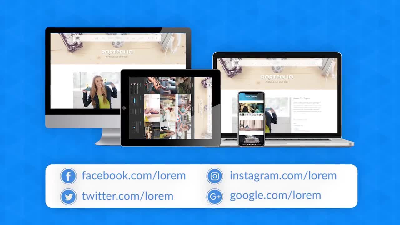 网站宣传动画素材库精选pr模板