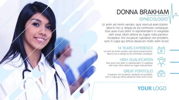 简单精美的医疗幻灯片素材库精选AE模板