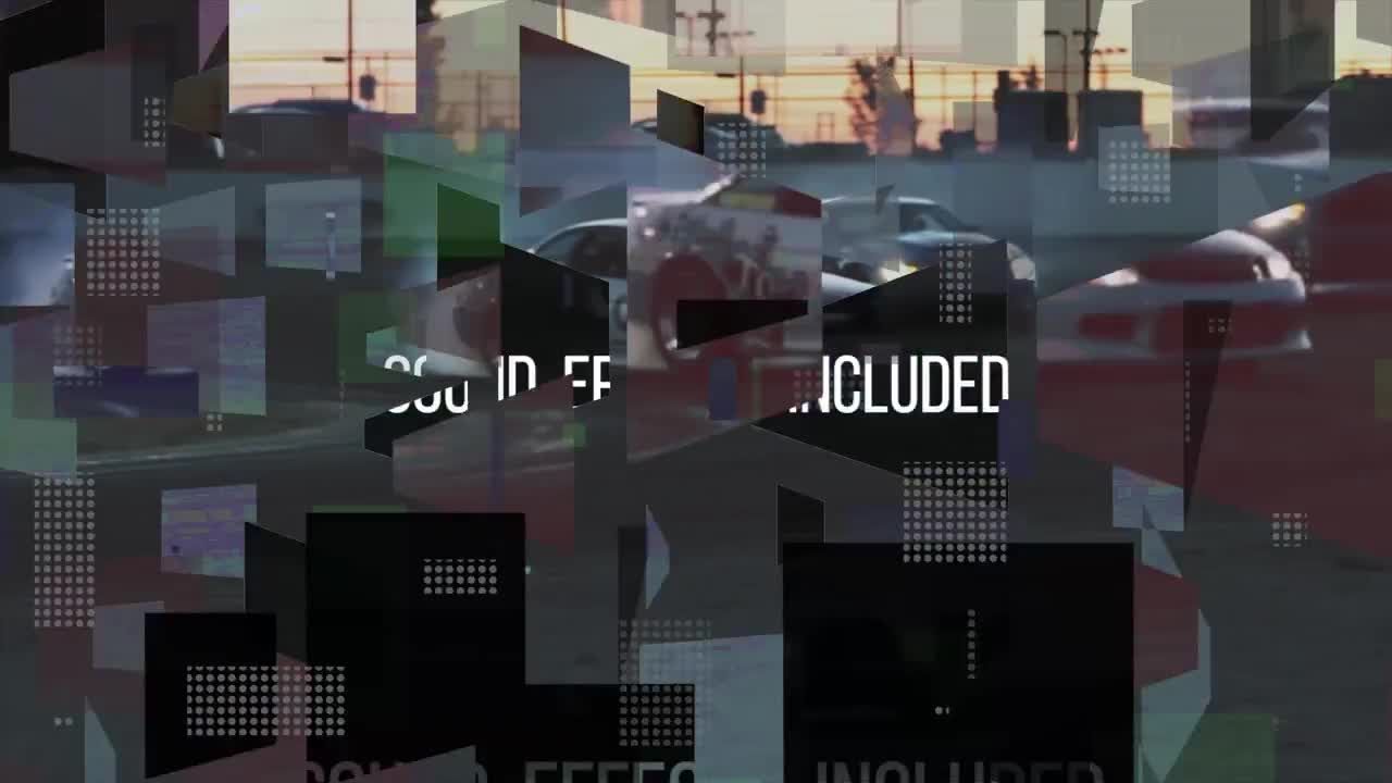 14个毛刺过渡效果动画素材库推荐PR模板