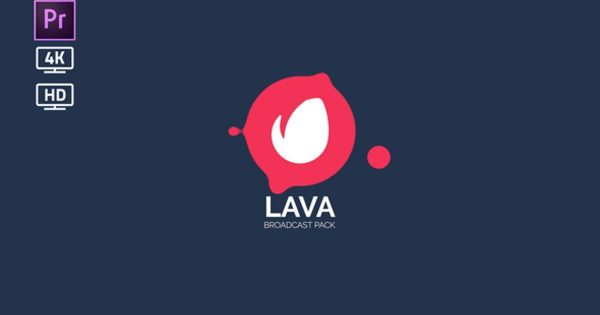 旅行时尚类节目素材库精选PR模板 Lava Broadcast Package | Essential Graphics | Mogrt