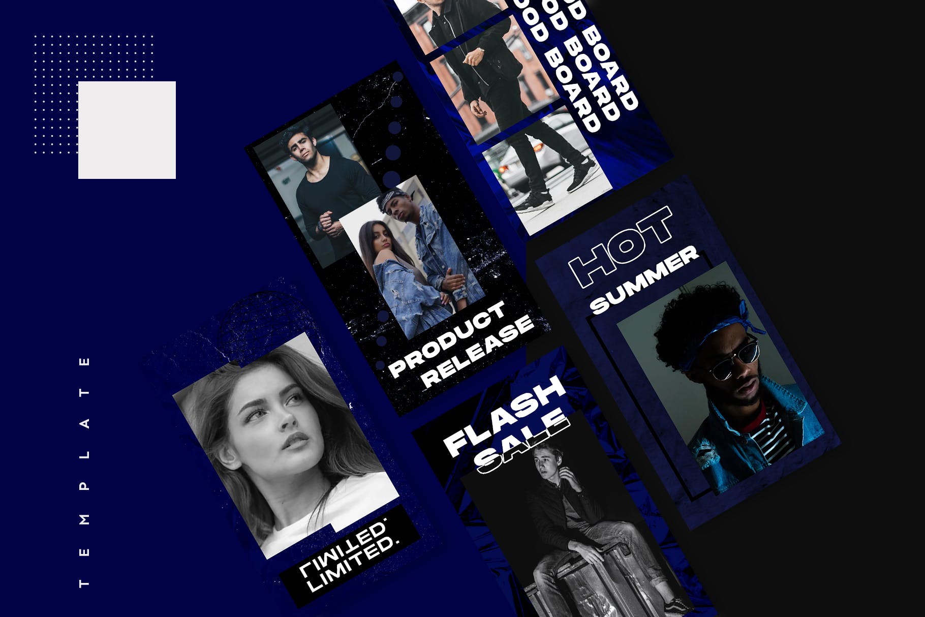 Instagram社交平台时尚品牌促销广告设计模板素材库精选 Instagram Story Template插图(3)