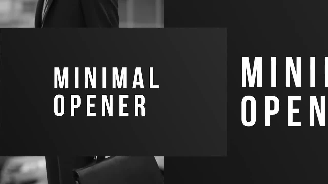 简洁的设计和动态促销开场Pr模板