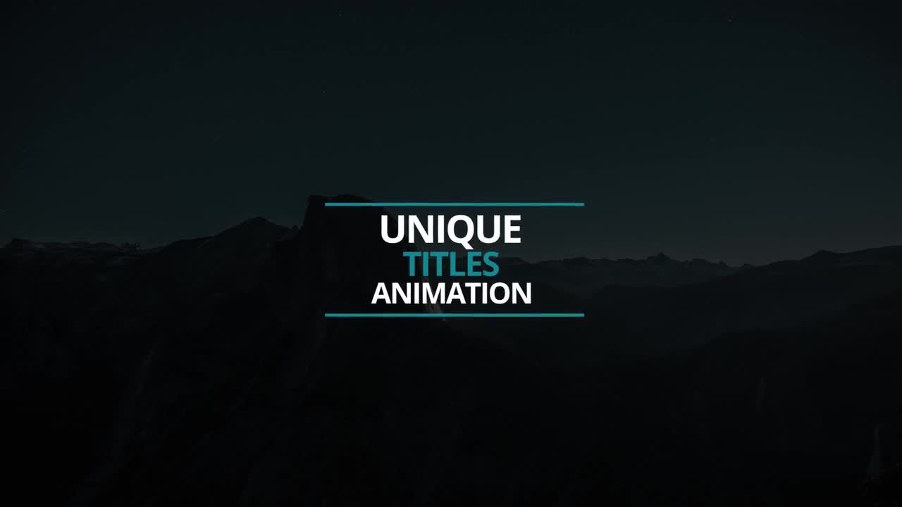 10个干净简洁的广告动画全屏标题素材库精选AE模板