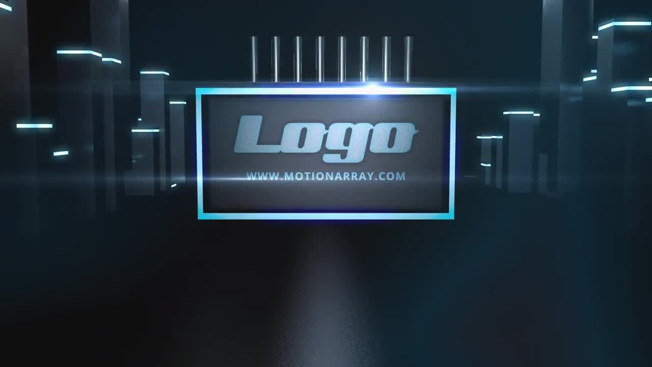 现代酷炫时尚的动态动画徽标展示素材库精选AE模板