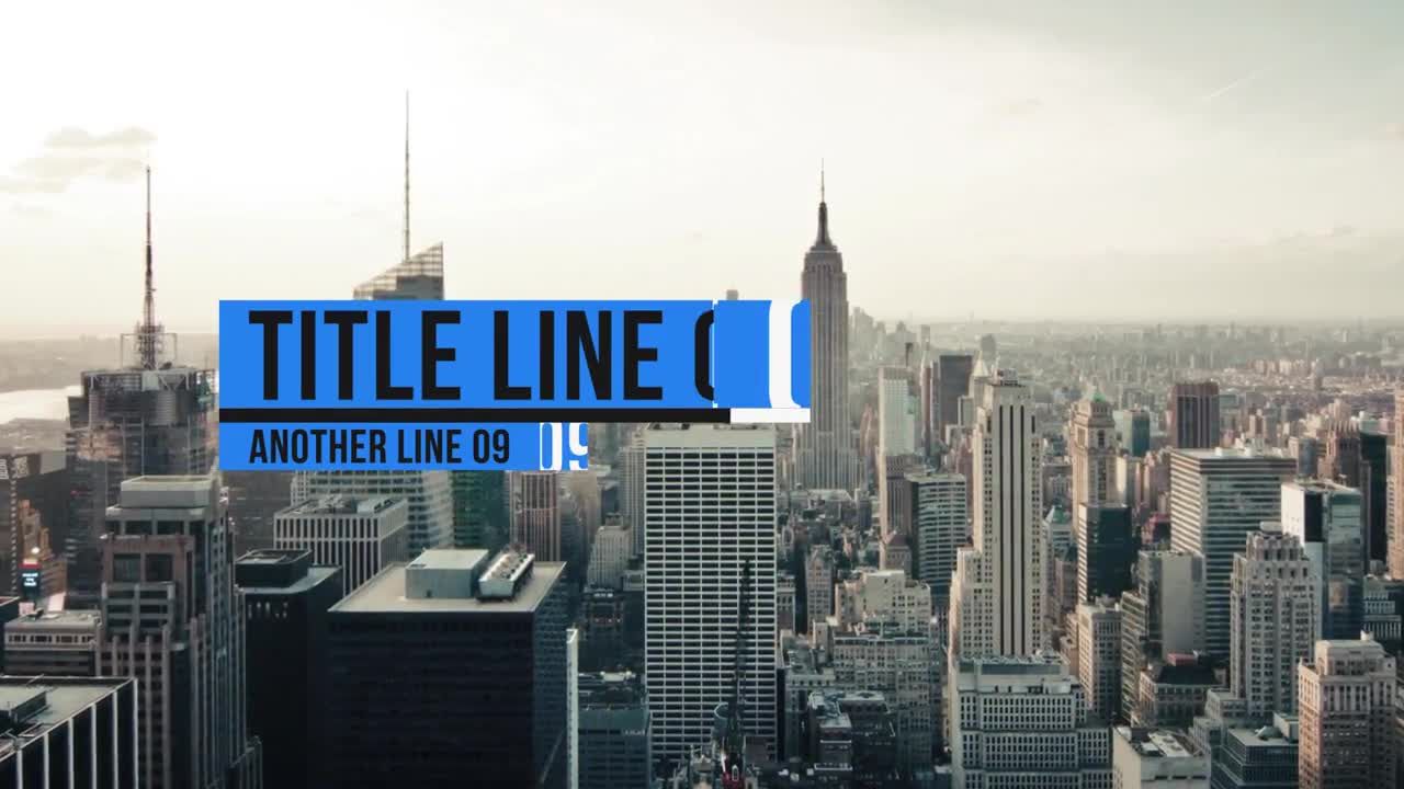 8个视频文本设备素材库精选AE模板