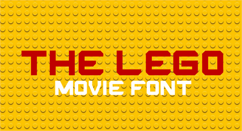THE LEGO MOVIE font素材之家精选英文字体