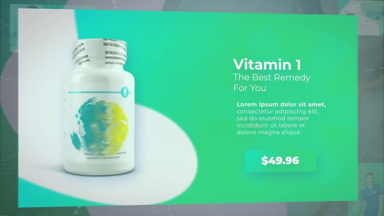 明亮的动态动画医疗保健促销素材库精选AE模板