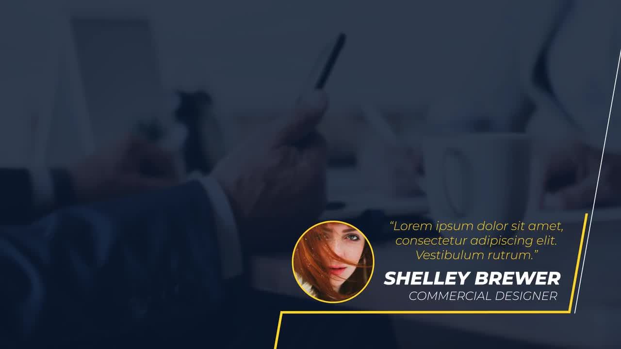 独特的企业标题下三分之一素材库精选AE模板