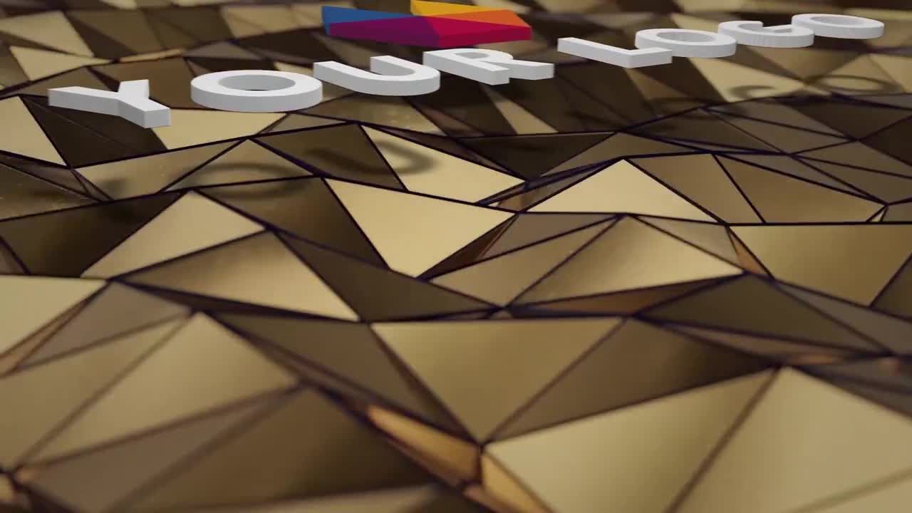 Poly标志揭示动态效果素材库精选AE模板