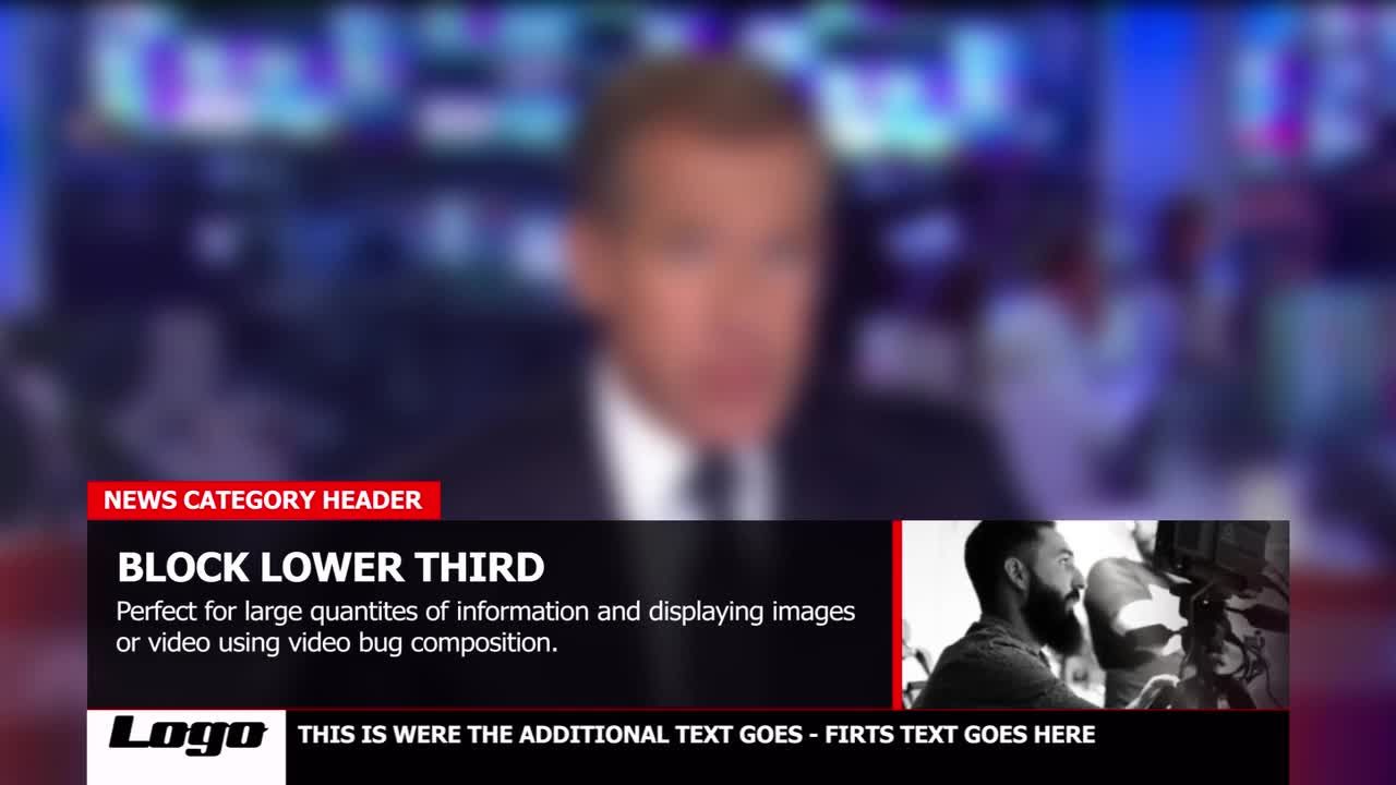 简约动态新闻图形包素材库精选AE模板