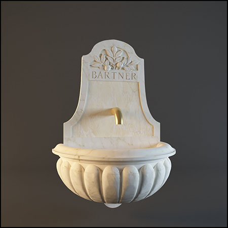 大理石洗脸盆素材之家精选3D模型