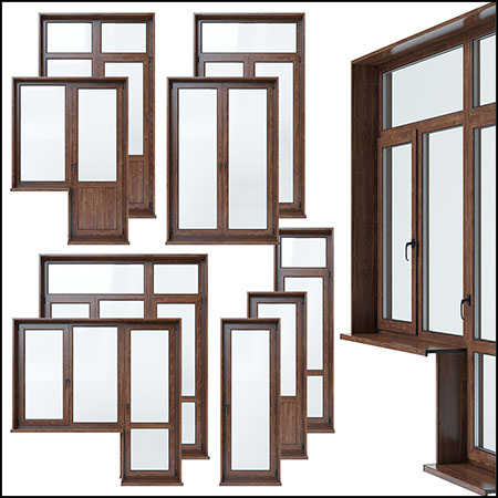 阳台整体门窗素材之家精选3D模型