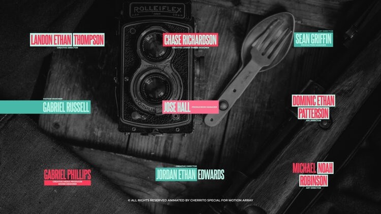 9个简洁酷炫的低三分之二文本动画素材库精选AE模板