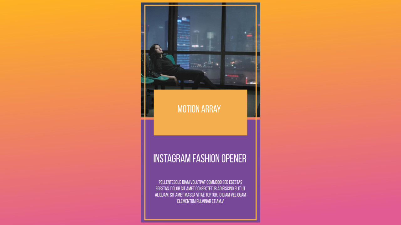 青春活力制作Instagram故事素材库推荐PR模板