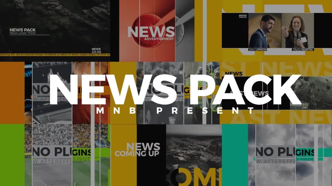 现代简洁美观的新闻包素材库精选AE模板