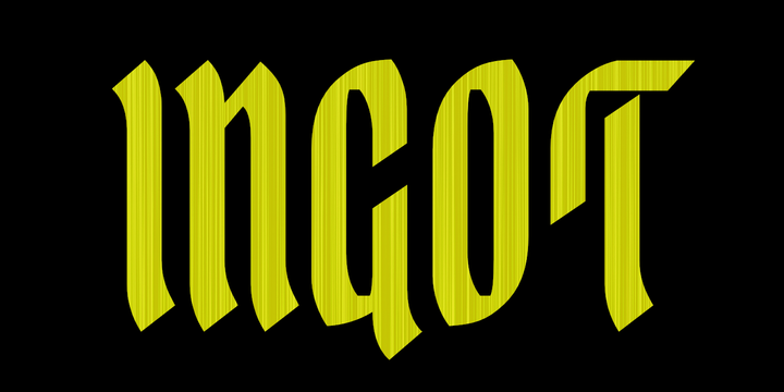 Ingot Font Family素材之家精选英文字体