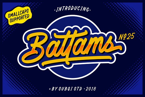 Battams No 25 Pro Font素材之家精选英文字体