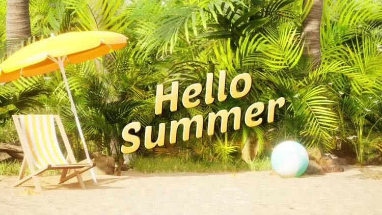 明亮优雅的夏天介绍素材库精选AE模板